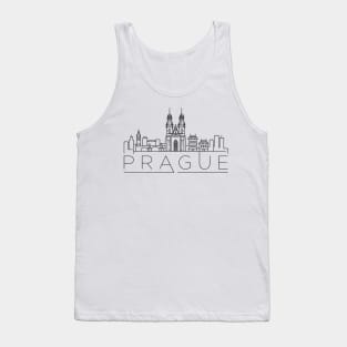 Prague Minimal Skyline Tank Top